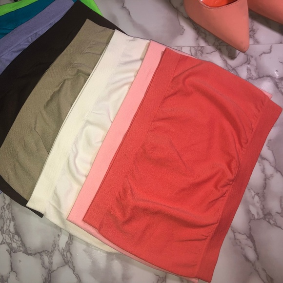 Itzon Tops - 8 UNWORN TUBE/CROP TOPS (BUNDLED) LIMITED ITEM